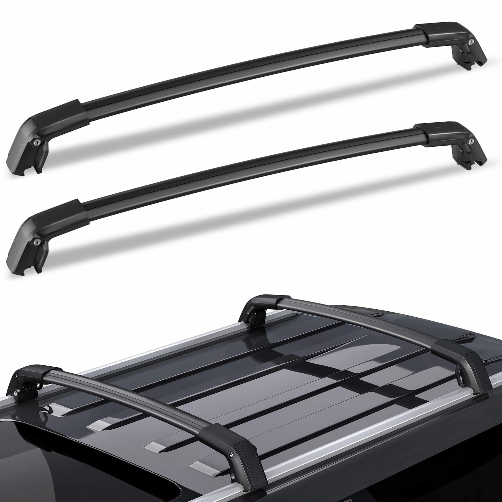 Heavy Duty 400lbs Aluminum Roof Rack Cross Bars